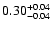 $\rm0.30^{+0.04}_{-0.04}$