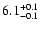 $\rm 6.1^{+0.1}_{-0.1}$