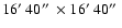 $16\hbox {$^\prime $ }40\hbox {$^{\prime \prime }$ }\times 16\hbox {$^\prime $ }40\hbox {$^{\prime \prime }$ }$