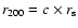 $r_{200} = c \times r_{\rm s}$