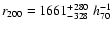 $r_{200}=1661^{+280}_{-328}\;h_{70}^{-1}$