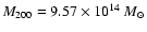$M_{200}=9.57\times10^{14}~M_{\odot}$