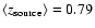 $\langle z_{\rm source}\rangle =0.79$