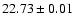 $22.73\pm0.01$