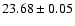 $23.68\pm0.05$