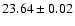 $23.64\pm0.02$