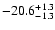 $\rm -20.6^{+1.3}_{-1.3}$