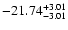 $\rm -21.74^{+3.01}_{-3.01}$