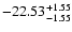 $\rm -22.53^{+1.55}_{-1.55}$