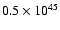 $0.5\times10^{45}$