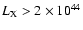 $L_{\rm
X}>2\times10^{44}$