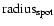 $\rm radius _{spot}$