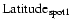 $\rm Latitude_{spot1}$