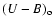 $(U-B)_{\rm o}$
