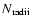 $N_{\rm radii}$
