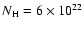 $N_{\rm H}=6\times10^{22}$