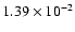 $1.39\times 10^{-2}$