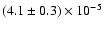 $(4.1\pm0.3)\times 10^{-5}$