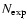 $N_{\rm exp}$