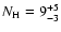 $N_{\rm H} = 9^{+5}_{-3}$