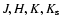 $J, H, K, K_{\rm s}$