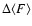 $\Delta\langle F\rangle$