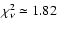 $\chi^2_\nu\simeq1.82$