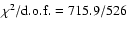 $\chi^2/{\rm d.o.f.}=715.9/526$