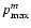 $p_{\rm max}^m$