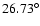 $26.73^\circ $