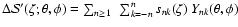 $\Delta {\cal S}'
(\zeta;\theta,\phi) =\sum_{n\geq 1}~\sum_{k=-n}^n s_{nk}(\zeta)~Y_{nk}
(\theta,\phi)$