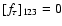 $[f_\tau ]_{123}=0$