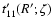$t'_{11}(R';\zeta)$