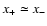 $x_+ \simeq x_-$
