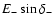 $E_-\sin\delta_-$