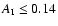 $A_{\rm I}\leq 0.14$