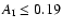 $A_{\rm I}\leq 0.19$