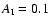 $A_{\rm I}= 0.1$