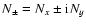 $N_\pm=N_x\pm {\rm i} N_y$