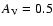 $A_{\rm V}=0.5$