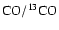 ${\rm CO/^{13}CO}$