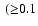 $\:({\ge}0.1$