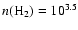 $n {\rm (H_2)}=10^{3.5}$