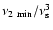 $\nu_{\rm 2~min}/\nu_{\rm s}^{3}$