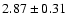 $2.87\pm0.31$