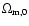 $\Omega_{\rm m,0}$