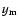 $y_{\rm m}$