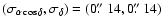 $(\sigma_{\alpha \cos
\delta},\sigma_{\delta})=(0\hbox{$.\!\!^{\prime\prime}$ }14,0\hbox{$.\!\!^{\prime\prime}$ }14)$