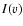 $\ensuremath{I} (v)$