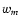 \ensuremath{w_\ensuremath{m}}